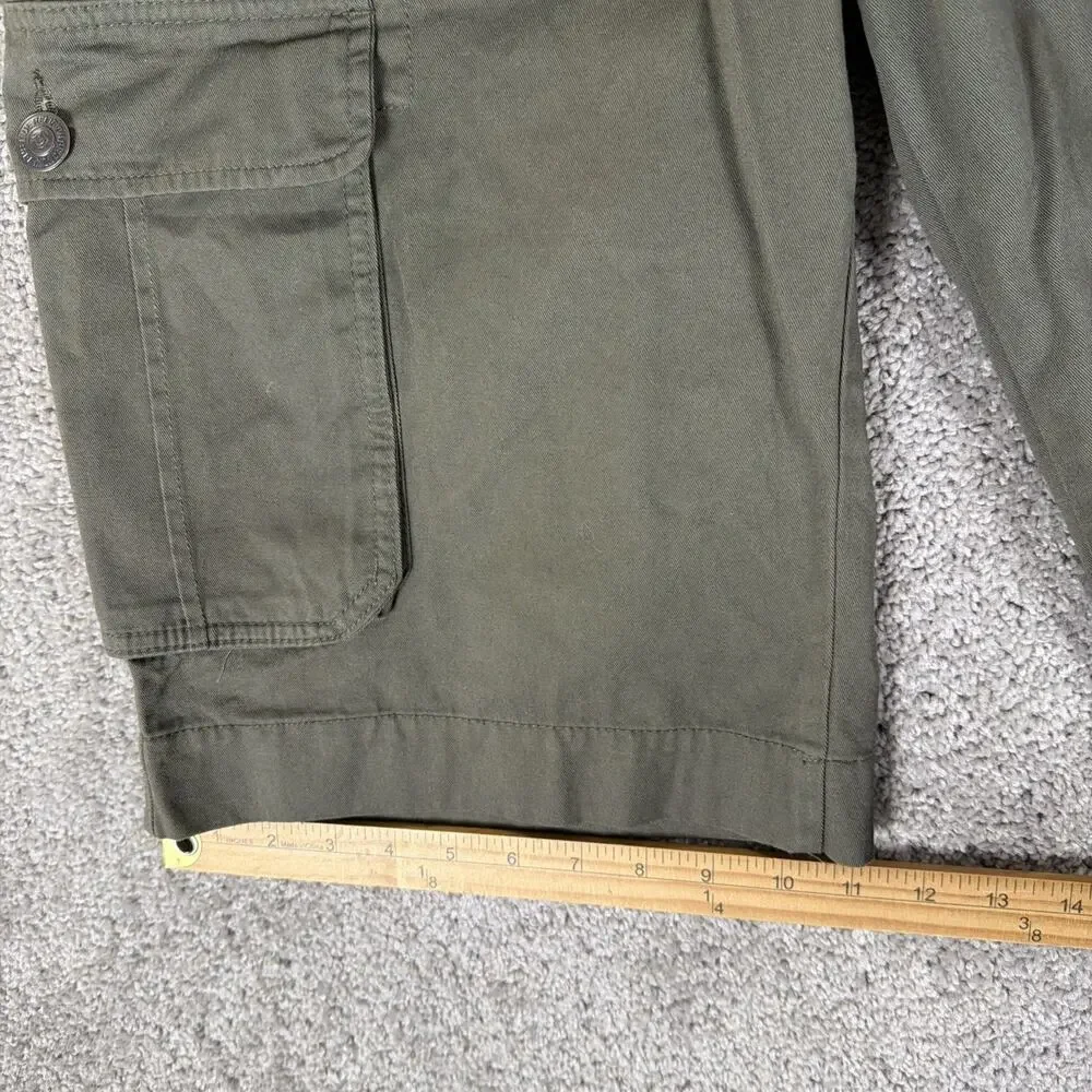 True Religion Cargo Shorts Mens 30 Moss Green World Tour Miltant 12